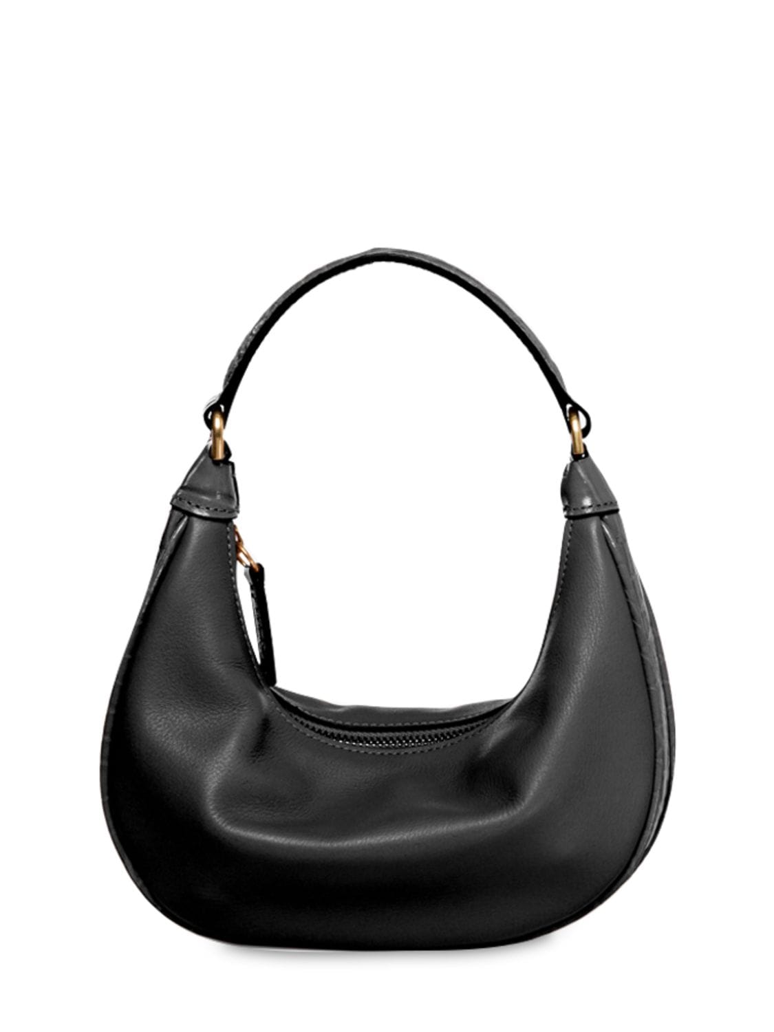 Staud Sasha Medium Leather Shoulder Bag In Black | ModeSens