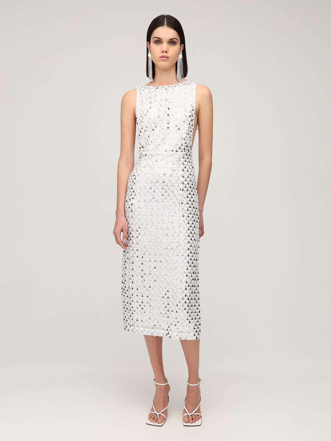 ROTATE BIRGER CHRISTENSEN TORIANA SEQUINED  MIDI DRESS