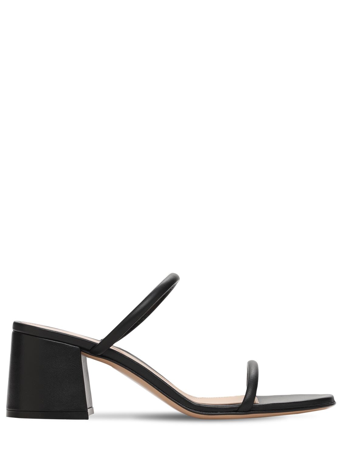 Gianvito Rossi 60mm Byblos Leather Sandals In Black