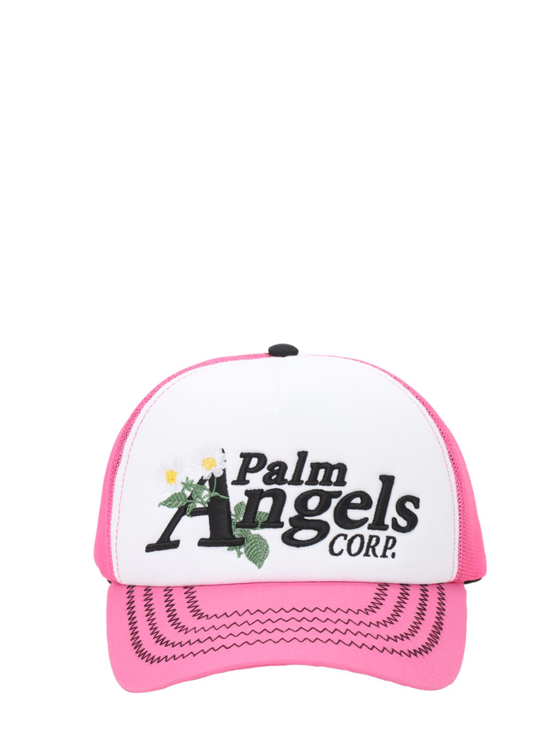 Palm Angels - Daisy cotton blend logo 