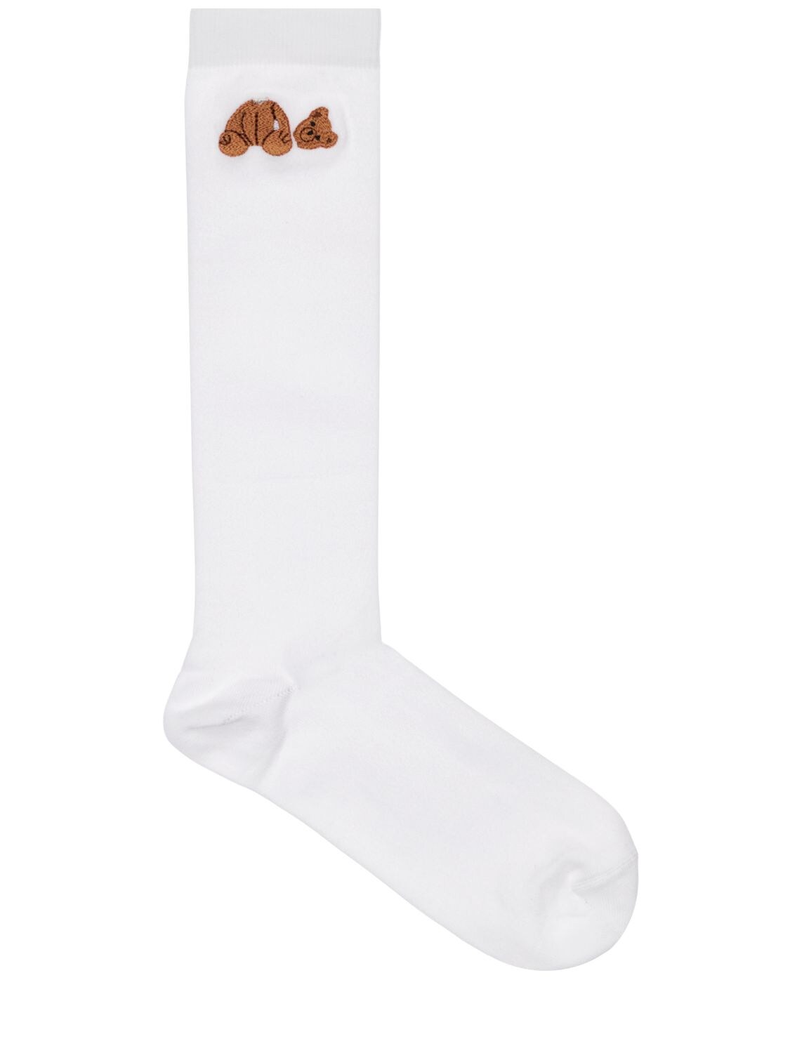 PALM ANGELS BEAR EMBROIDERED SOCKS,73IAI9009-MDE2MA2