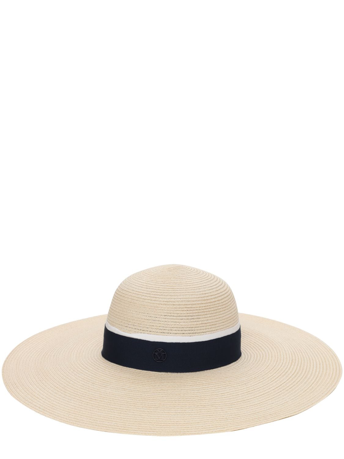 Shop Maison Michel Blanche Straw Canapa Hat In Beige