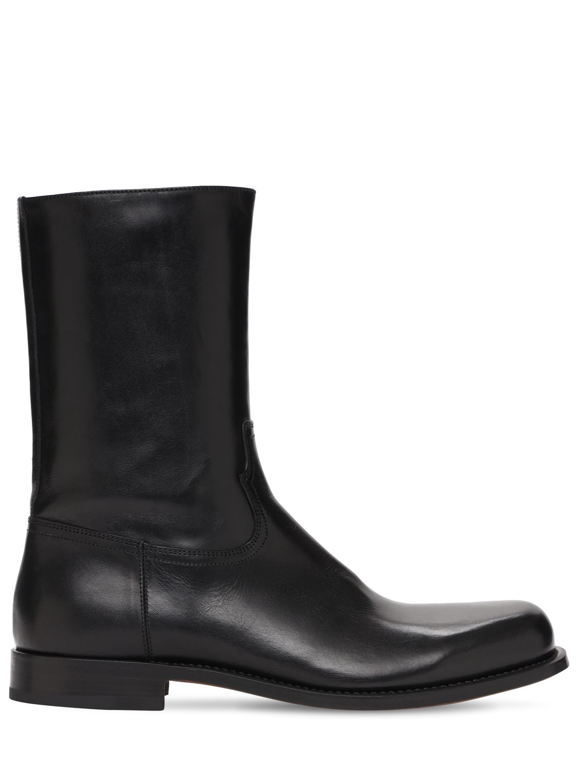 dries van noten leather ankle boots