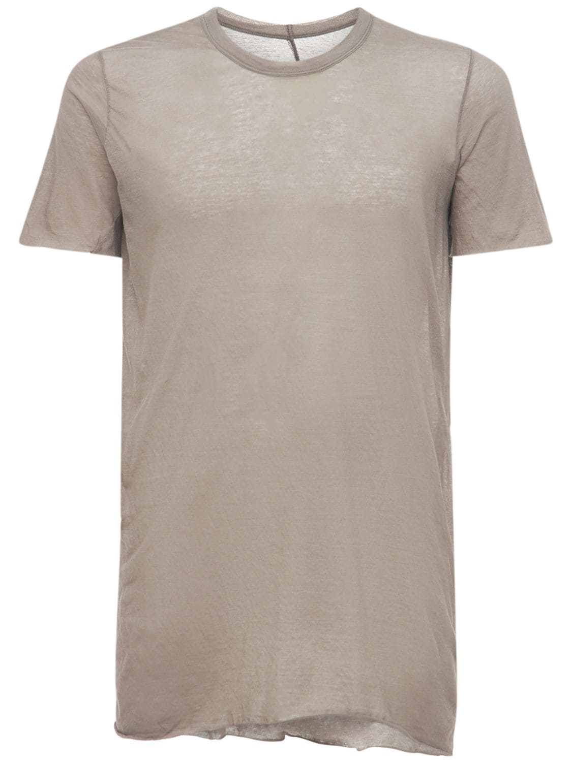 Rick Owens - Light cotton jersey t-shirt - Dust | Luisaviaroma