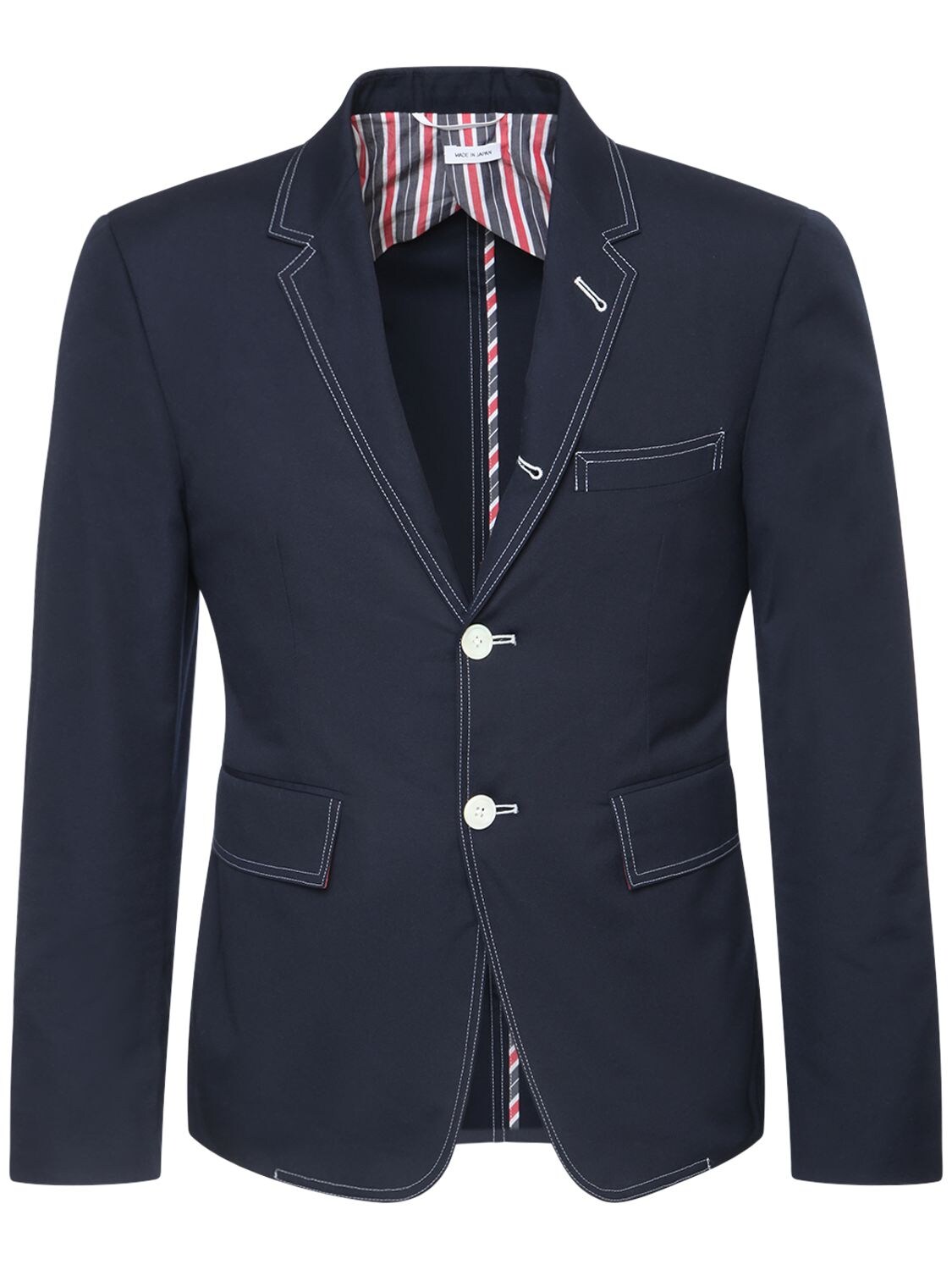 THOM BROWNE TECH BLEND SPORT BLAZER W/ DOUBLE STITCH,73IATK001-NDE10