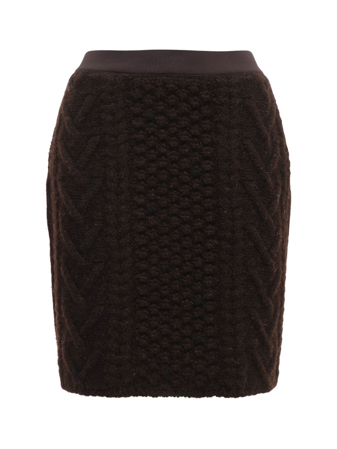 Patchwork Shetland Tweed Skirt