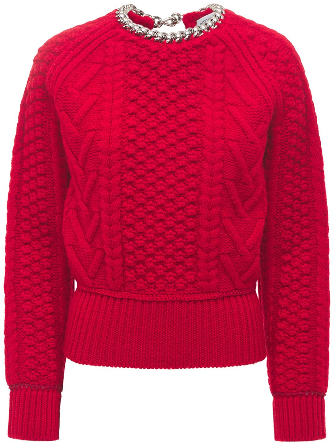 Shetland Tweed Sweater W/ Open Back