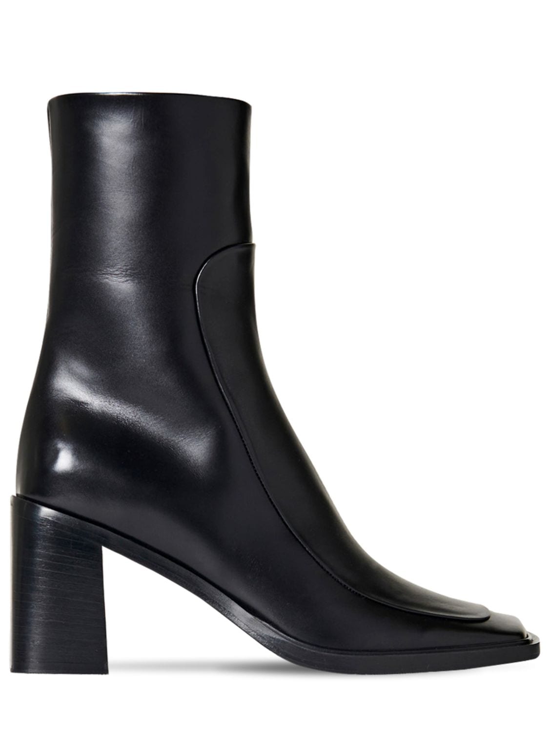 The Row 75MM PATCH LEATHER ANKLE BOOTS