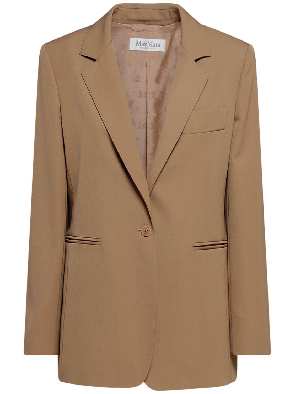 Giacca In Gabardina Di Lana