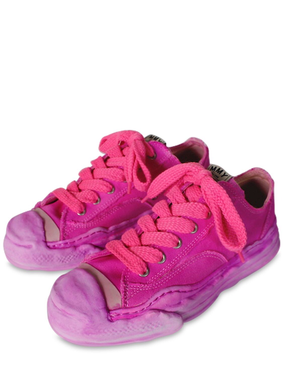 Miharayasuhiro Original Sole Hank Low Neon Sneakers In Pink