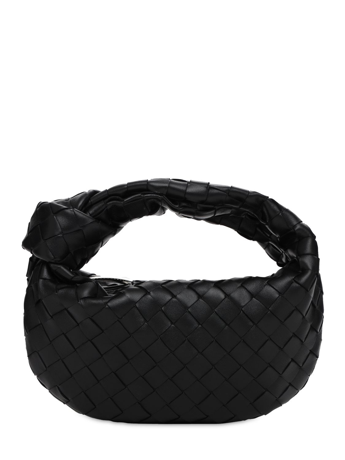 Bottega Veneta Mini Jodie Intrecciato Leather Bag In Black | ModeSens