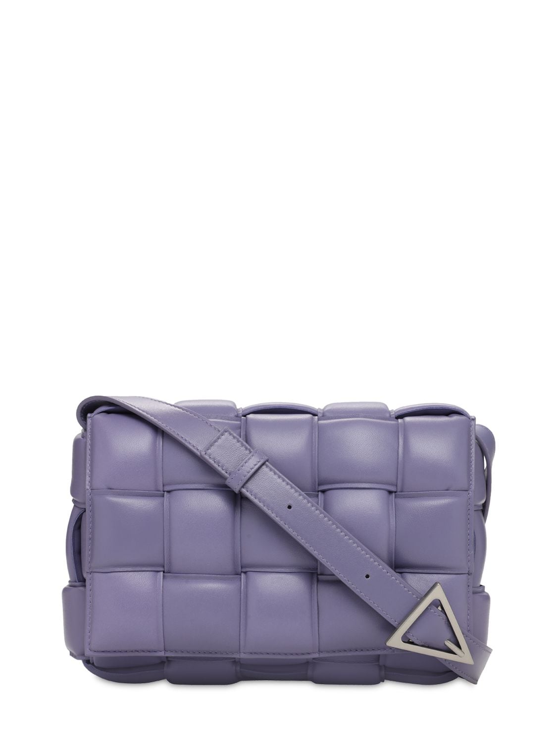 Bottega Veneta Purple Small Padded Cassette Bag In Lavander,silver
