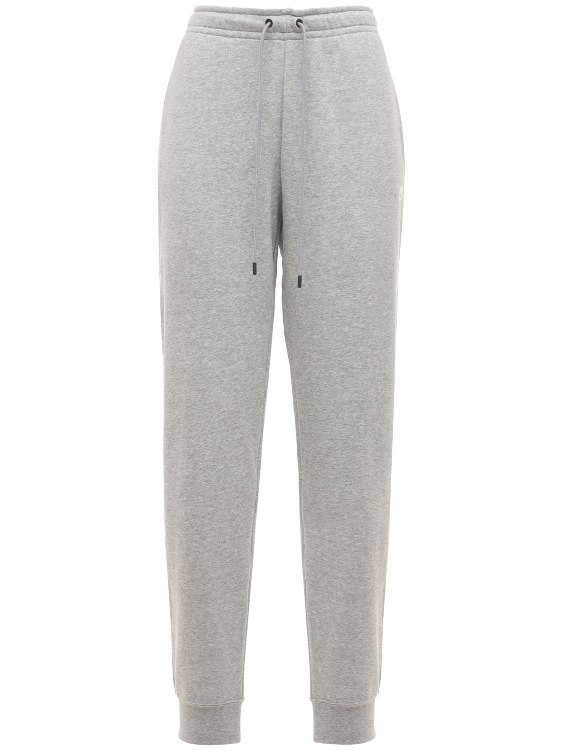 Nike Cotton Blend Fleece Sweatpants In Grey