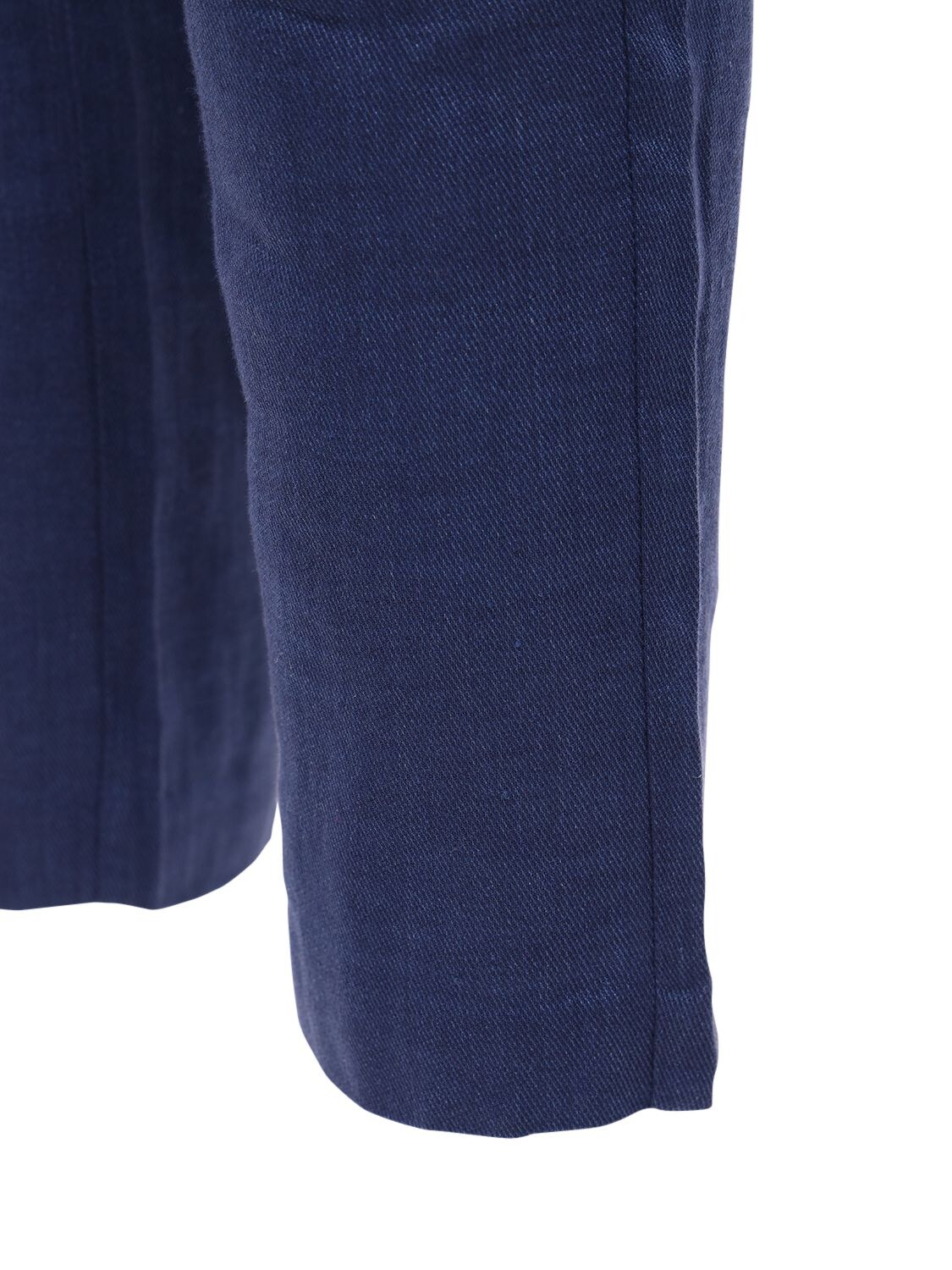 Shop Frescobol Carioca Oscar Linen & Cotton Chino Pants In Navy