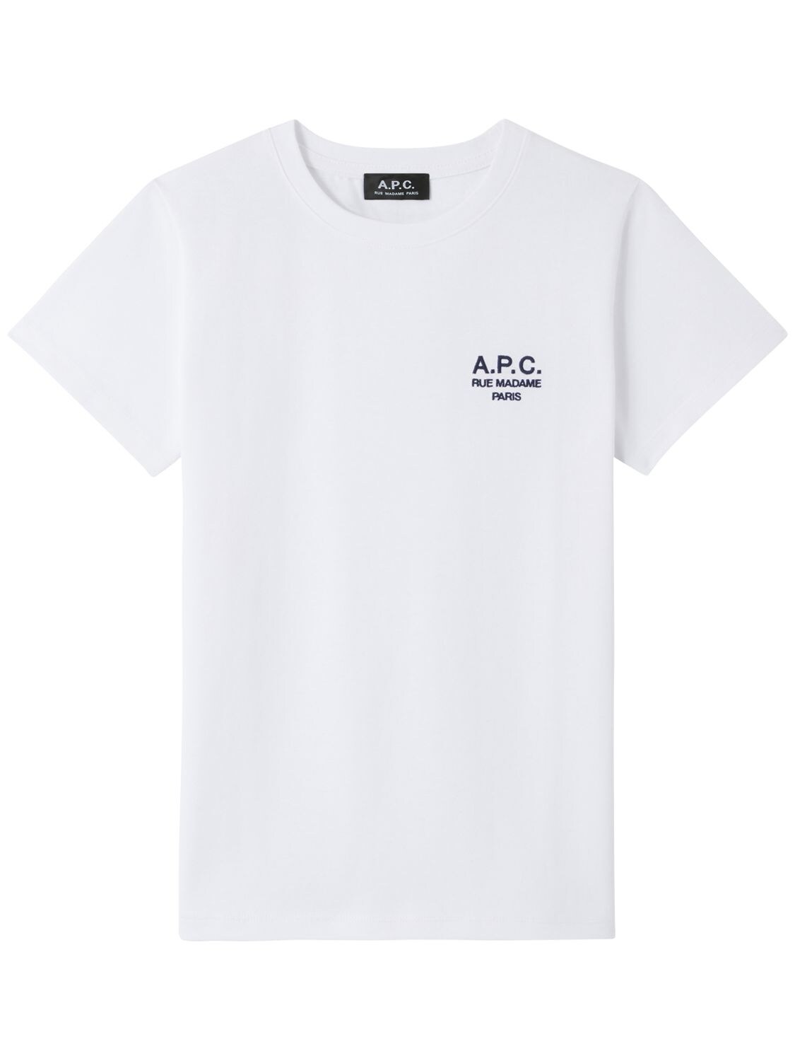 APC “DENISE“LOGO棉质平纹针织T恤,73IDM0005-QUFC0