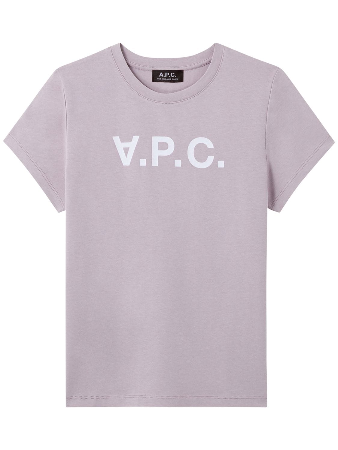 APC LOGO棉质平纹针织T恤,73IDM0014-SEFG0