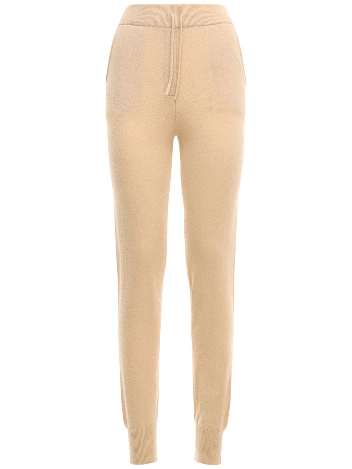 Loulou Studio Maddalena Cashmere Knit Sweatpants In Beige