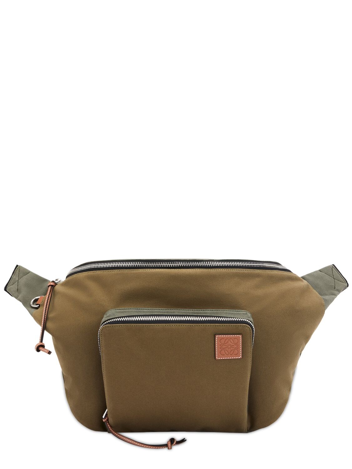 Loewe Xl Canvas Belt Bag In Khaki