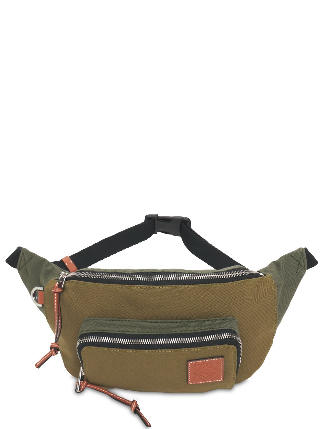Loewe Canvas Belt Bag In Green