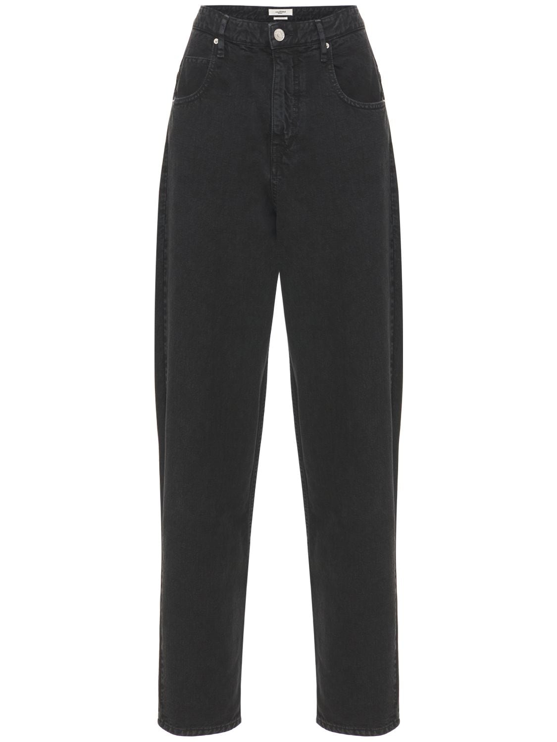 Isabel Marant Étoile Corfy High Rise Baggy Jeans In Black | ModeSens