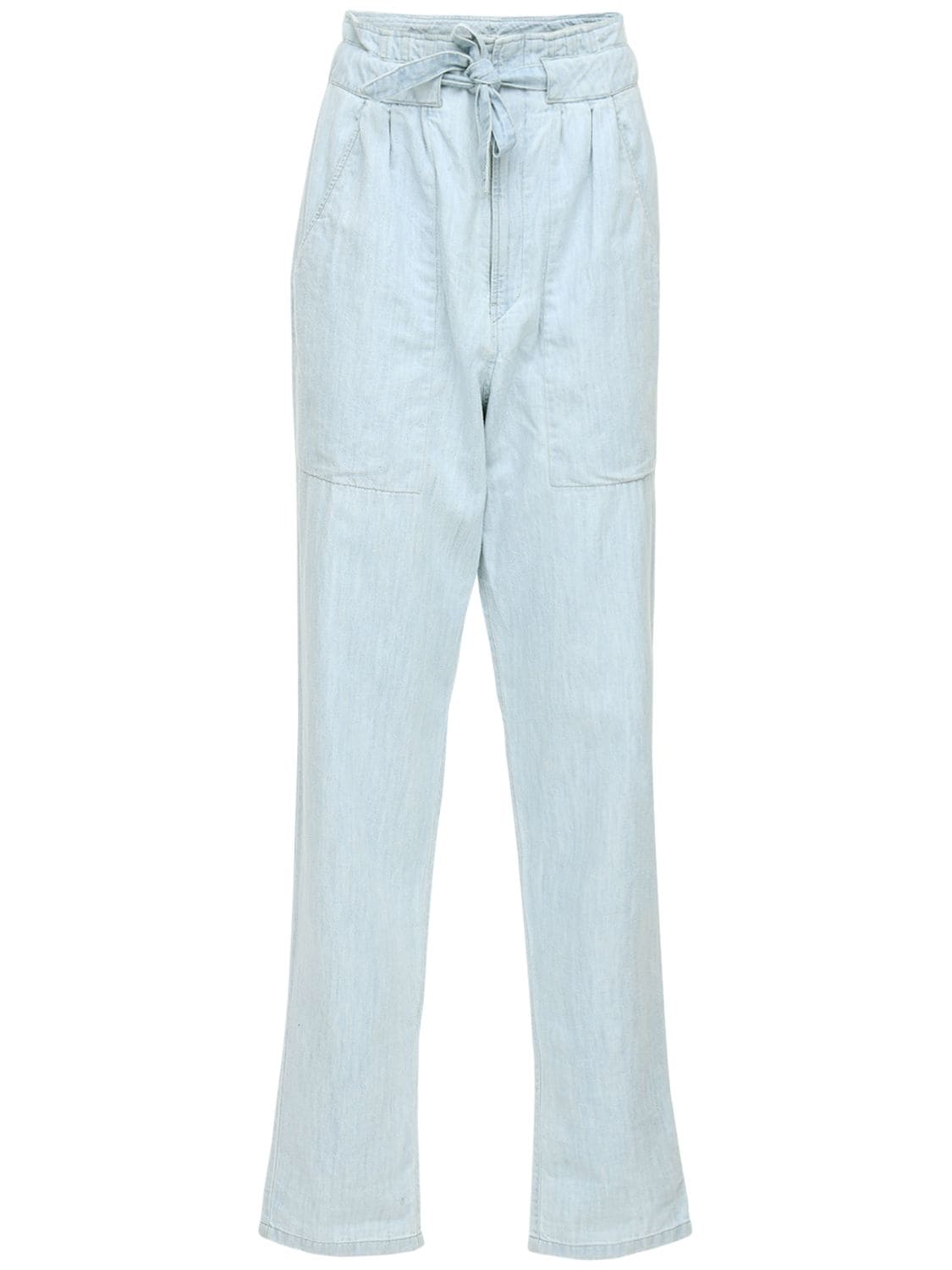 Farfetch Abbigliamento Pantaloni e jeans Jeans Jeans straight Pantaloni denim con stampa Blu 