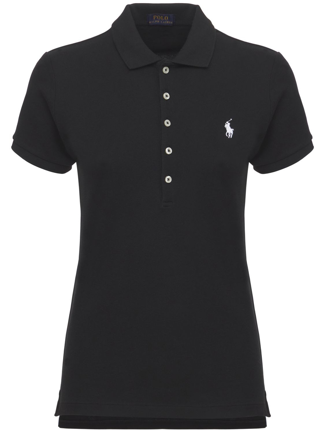 Image of Julie Stretch Cotton Mesh Polo