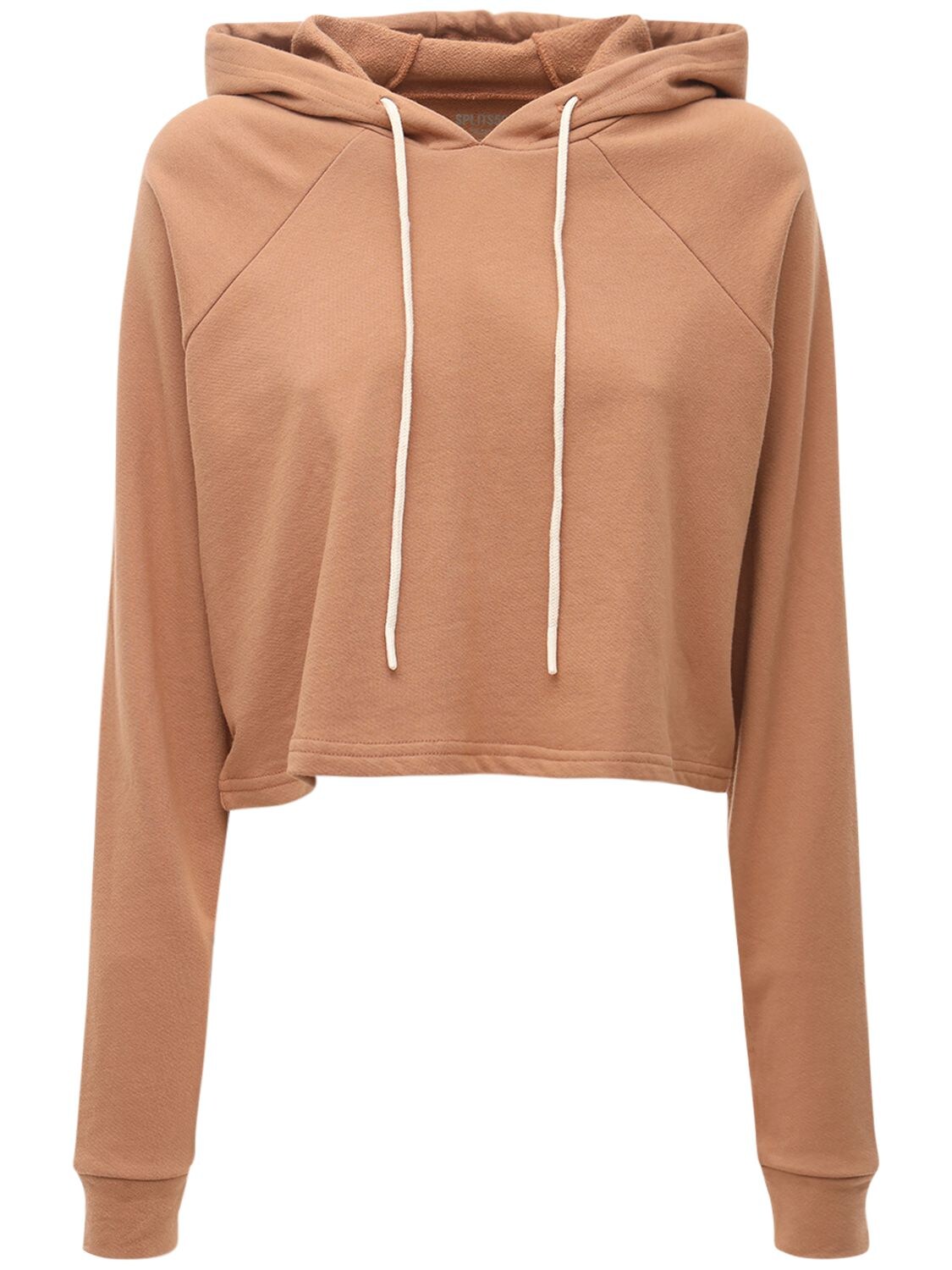 Splits59 Zoey Cotton Sweatshirt Hoodie In Beige