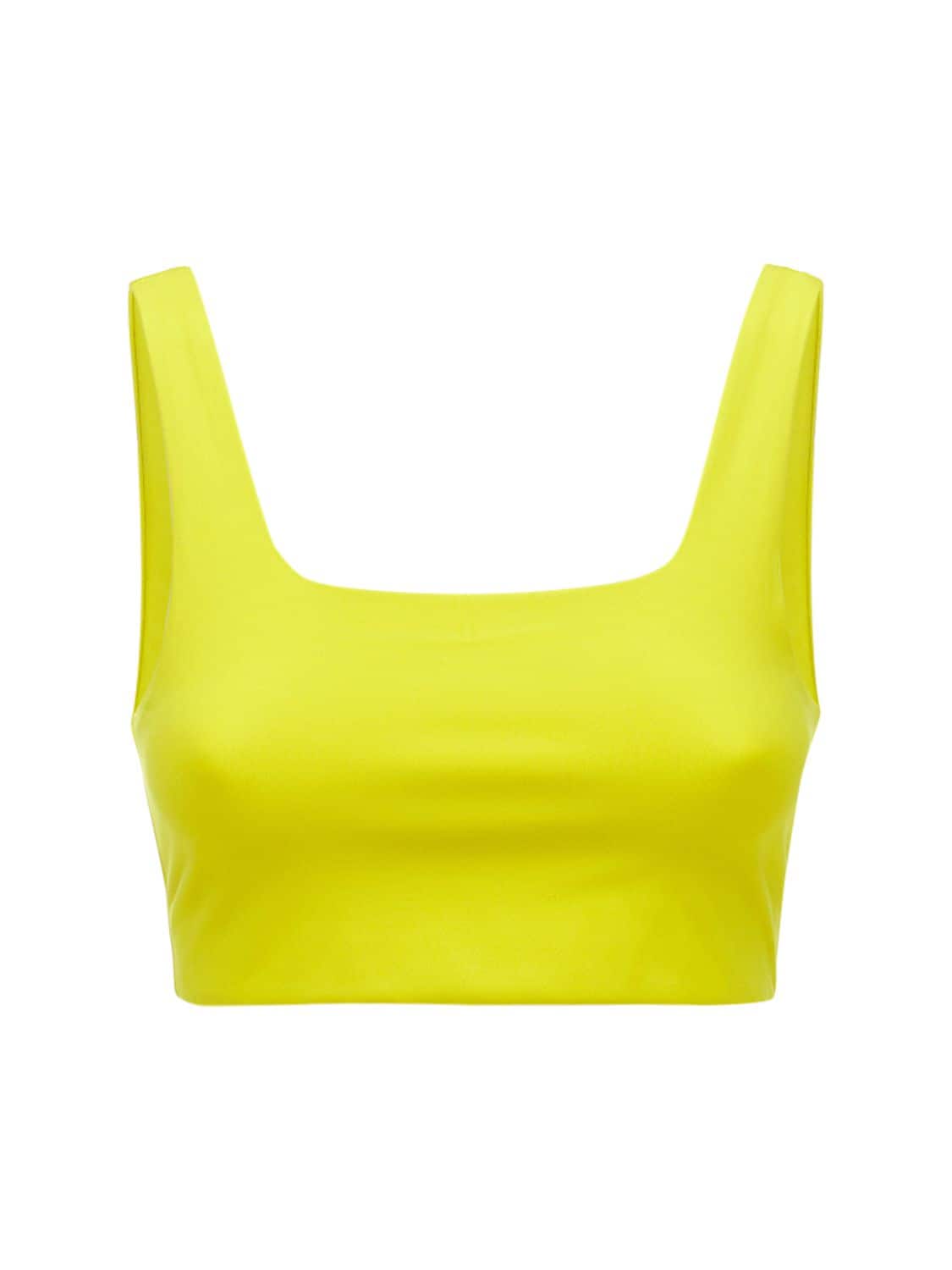 Girlfriend Collective Tommy Bra In Yellow