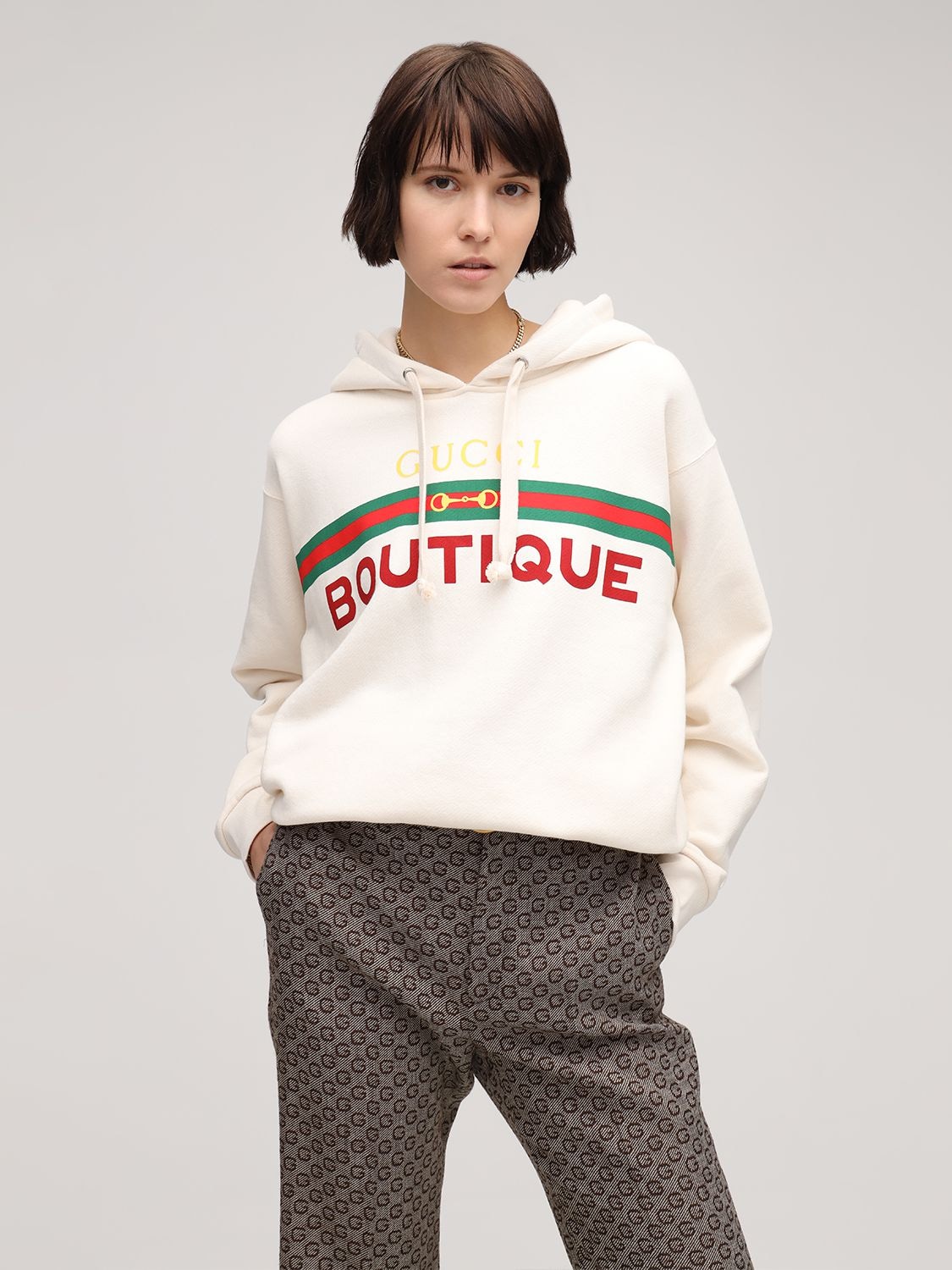 Gucci Boutique Print Sweatshirt