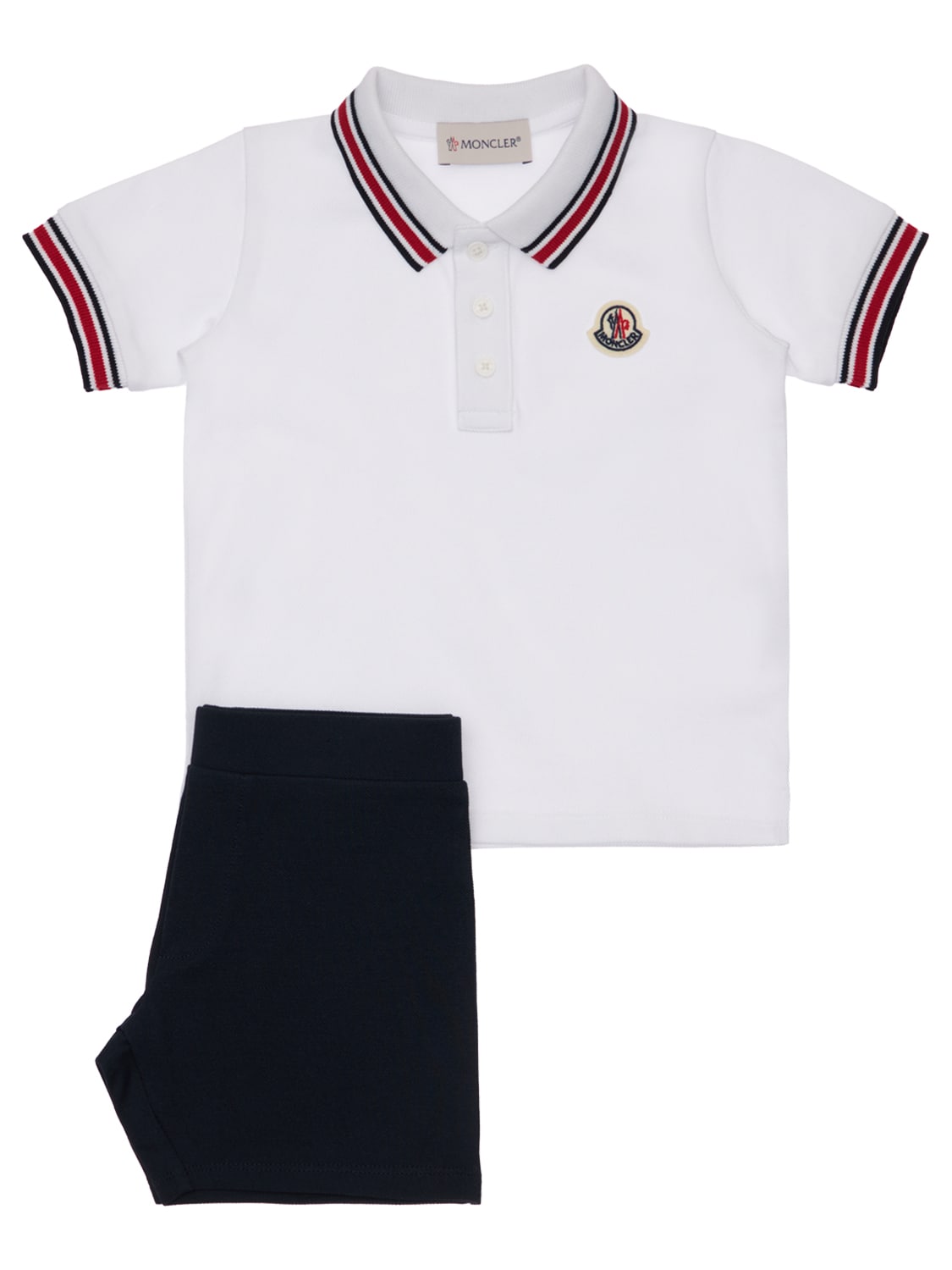 MONCLER COTTON JERSEY T-SHIRT & PANTS,73IFGR034-MDAY0