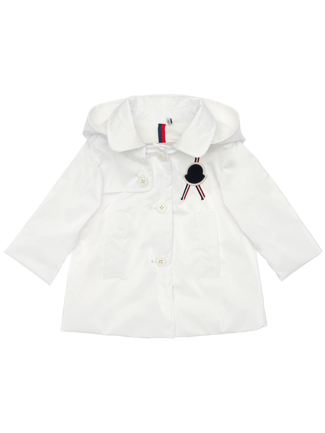 Moncler Kids' Niketas Coated Nylon Coat In White
