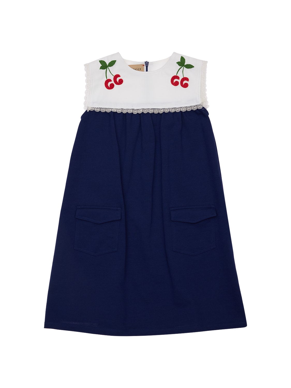 GUCCI “GG CHERRY”棉质平纹针织连衣裙,73IFH7015-NDAZMA2