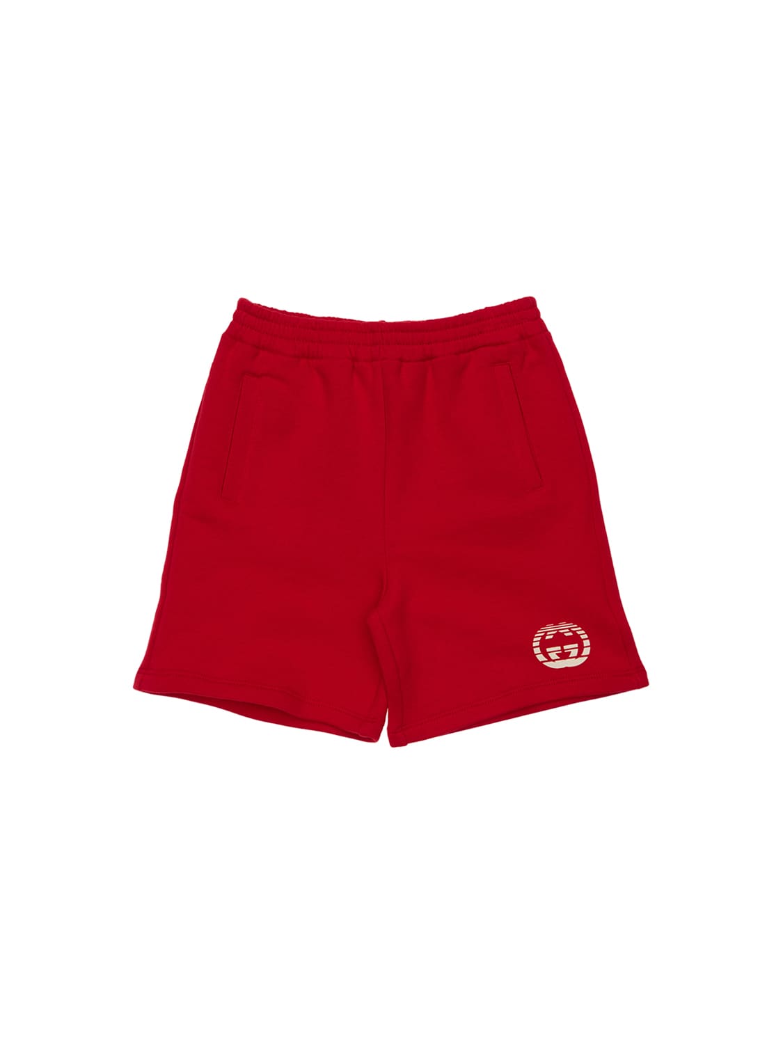 Gucci Kids' Cotton Sweat Shorts In Red