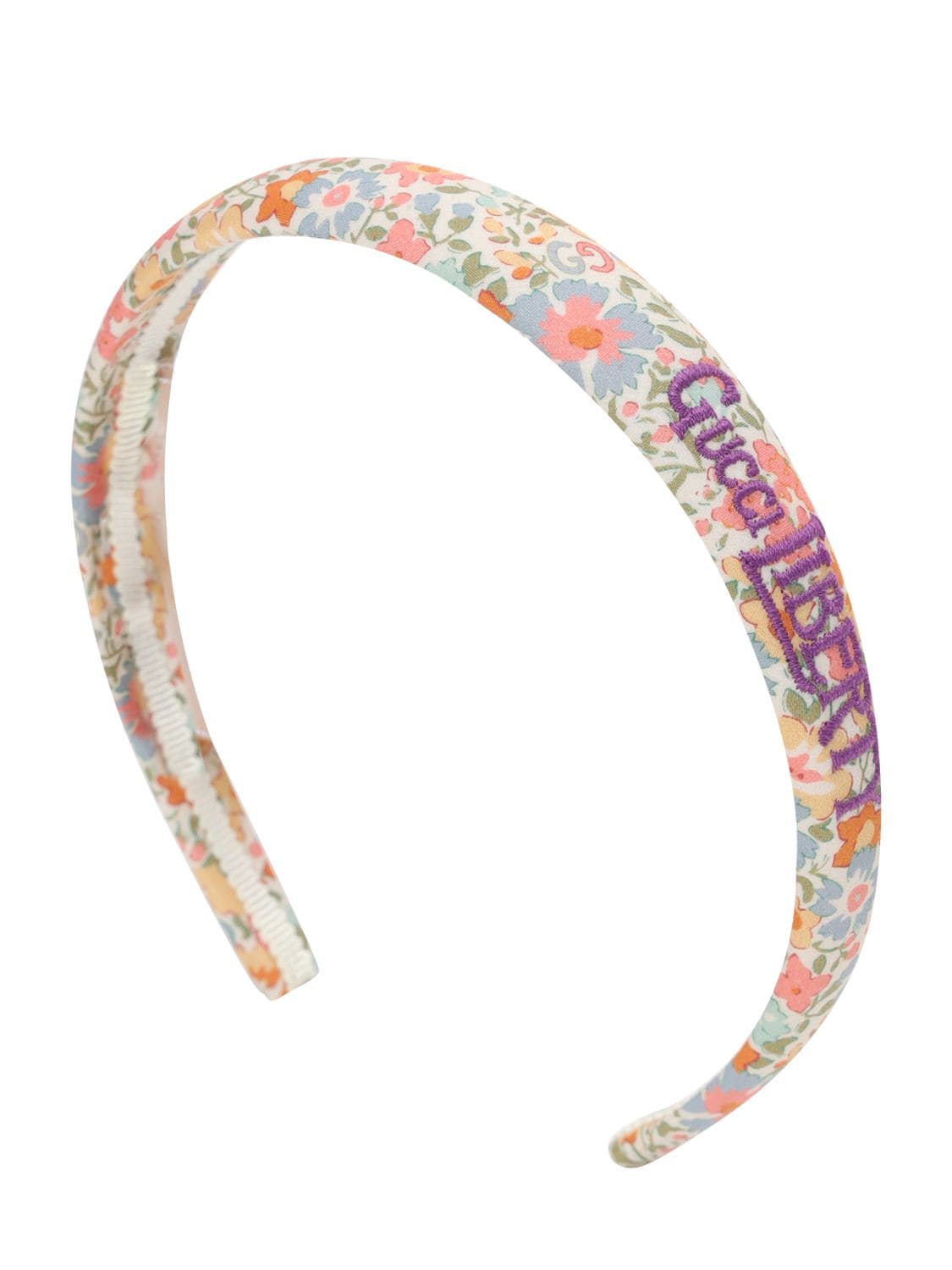 Gucci Babies' Cotton Headband W/ Logo In Multicolor