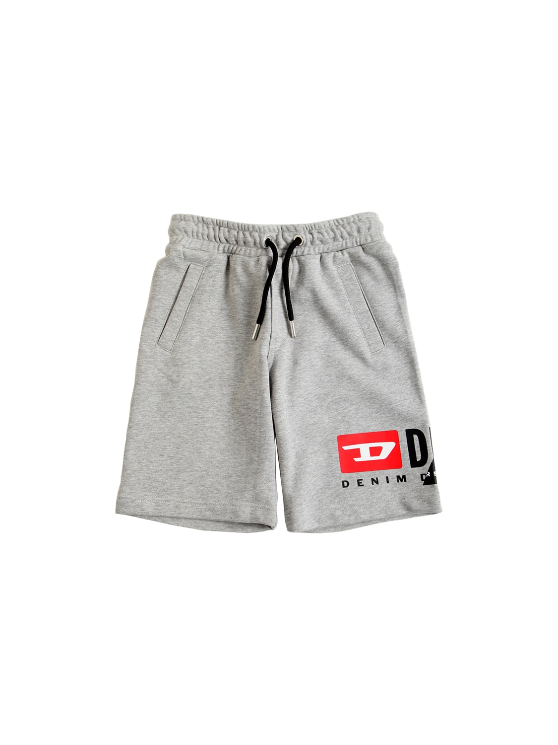 DIESEL COTTON SWEAT SHORTS W/ LOGO PRINT,73IFI3015-SZK2MW2