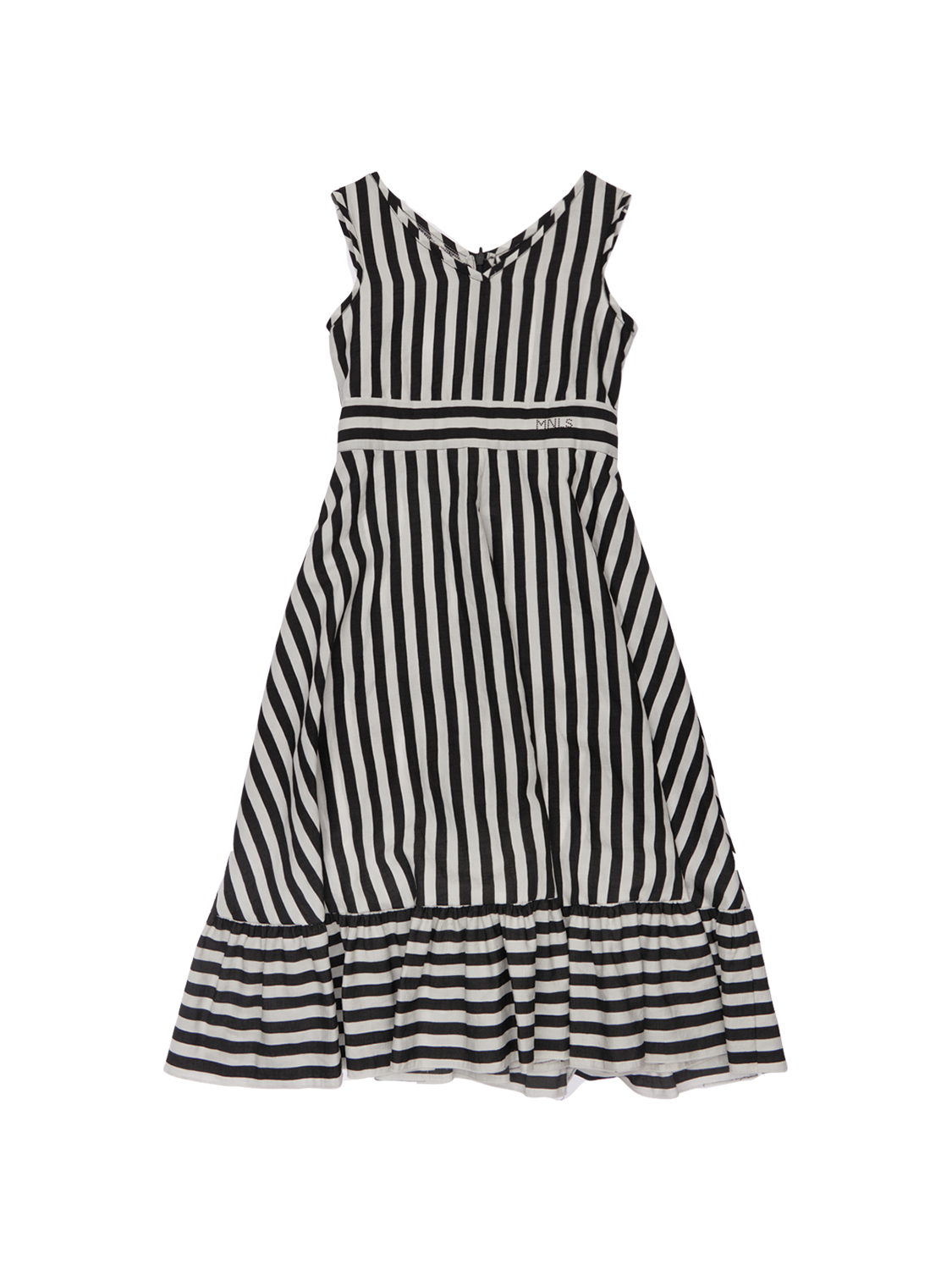 Kleid Aus Viskose Mit Streifendruck