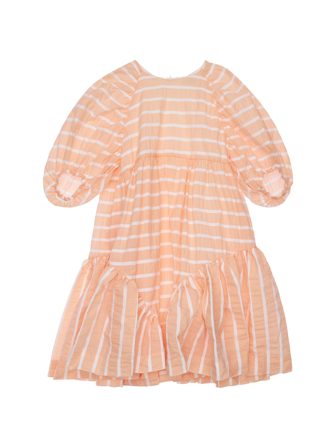 Kleid Aus Baumwollmischung Mit Rüschen