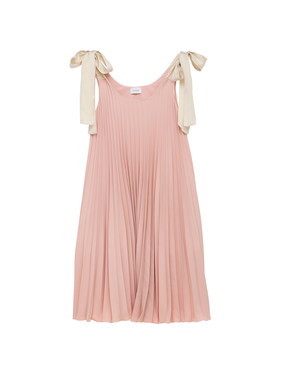Plisseekleid Mit Schleifendetail