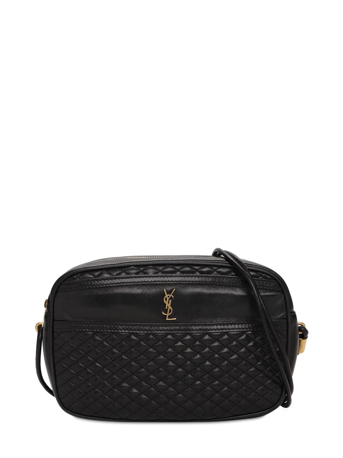SAINT LAURENT VICTOIRE QUILTED LEATHER CAMERA BAG,73IG1N041-MTAWMA2