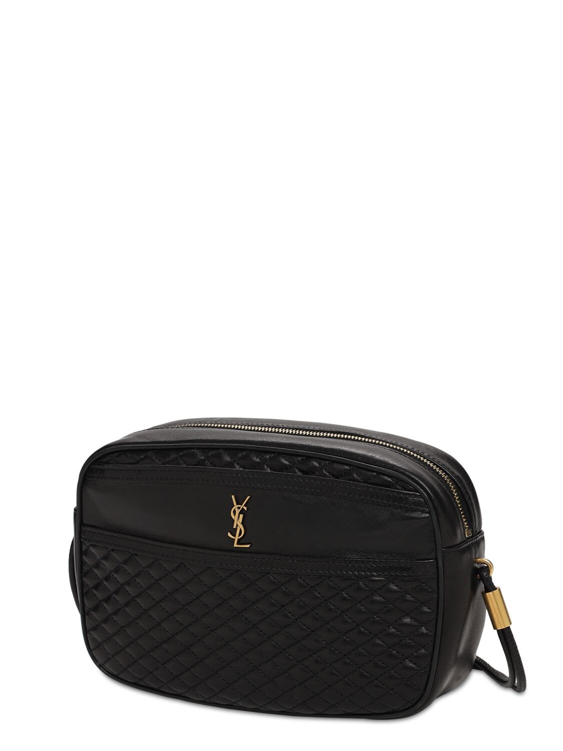 Saint Laurent Navy Quilted Victoire Camera Bag – BlackSkinny