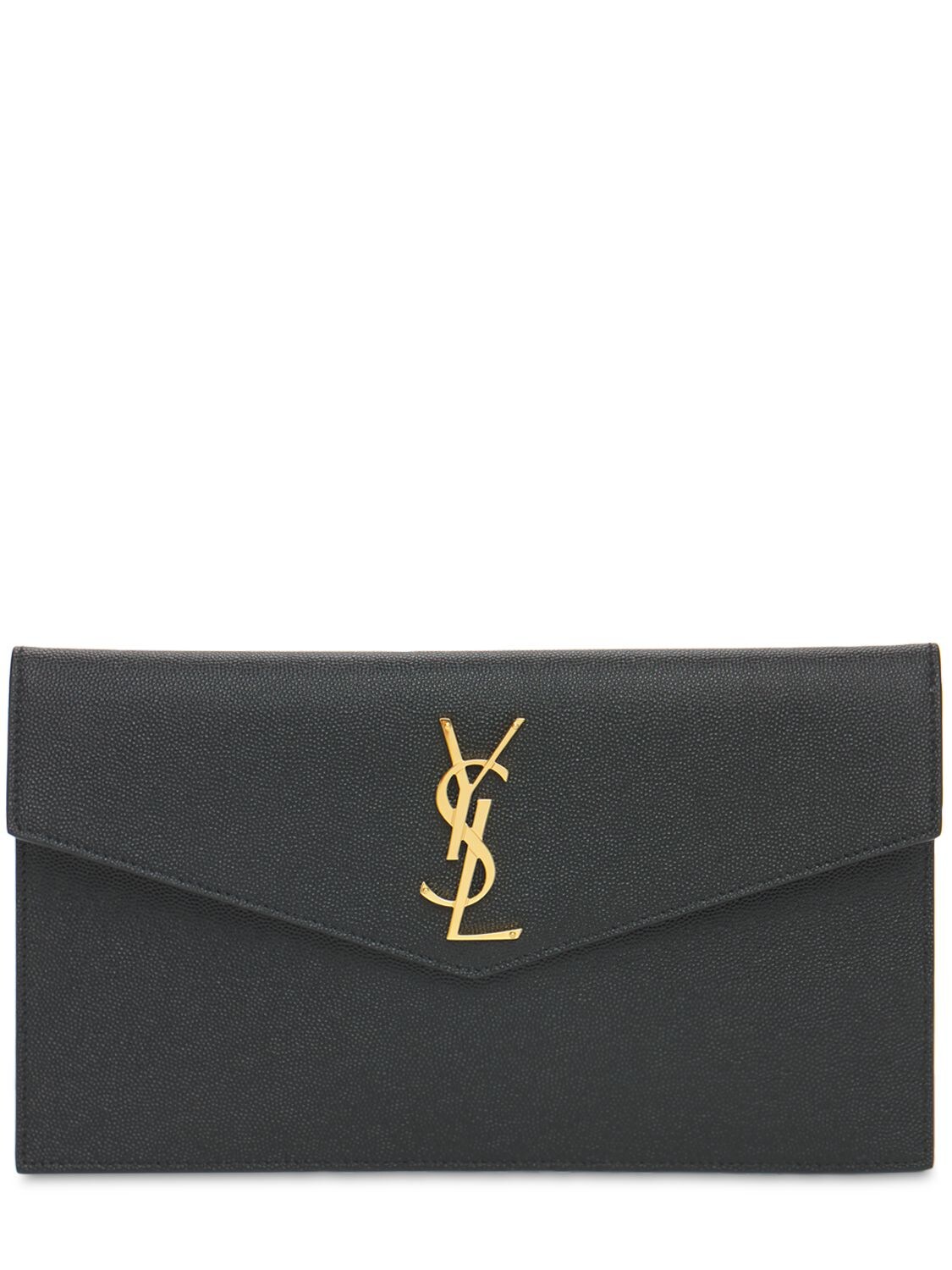 Image of Medium Uptown Monogram Leather Pouch