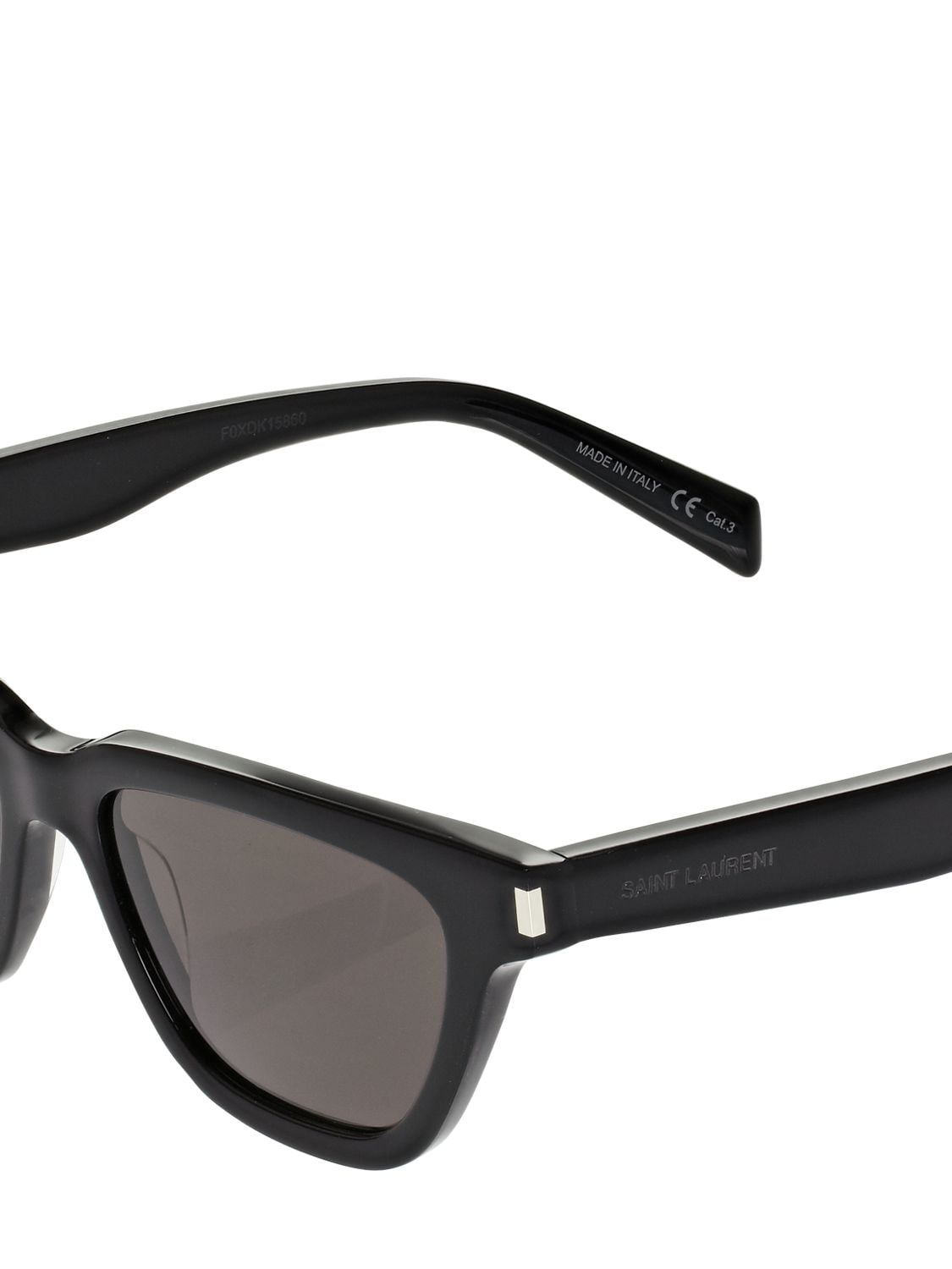 Shop Saint Laurent Ysl Sl 462 Round Acetate Sunglasses In Black