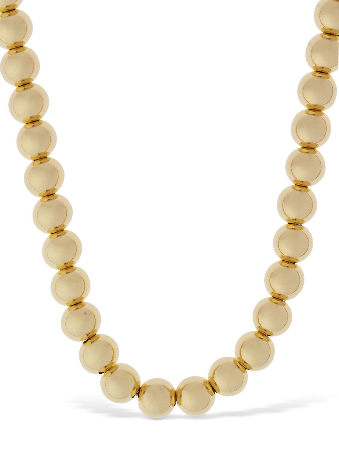 Shop Jil Sander Sphere Collar Necklace In Gold