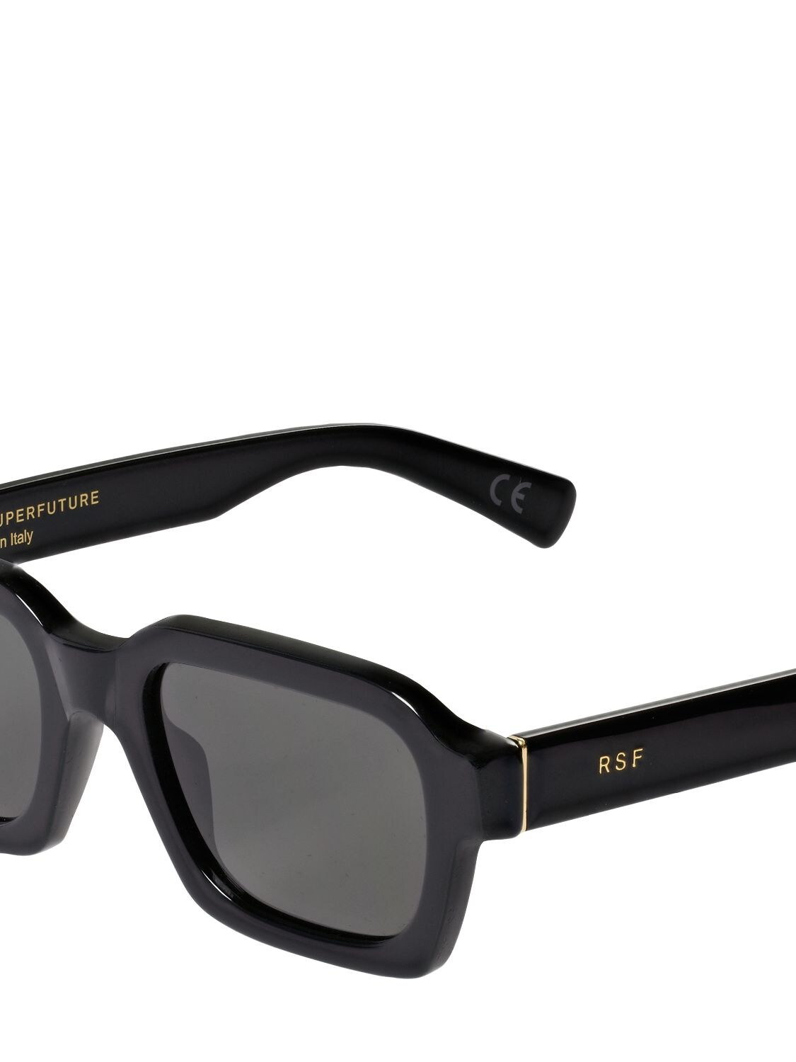 Shop Retrosuperfuture Caro Black Acetate Sunglasses