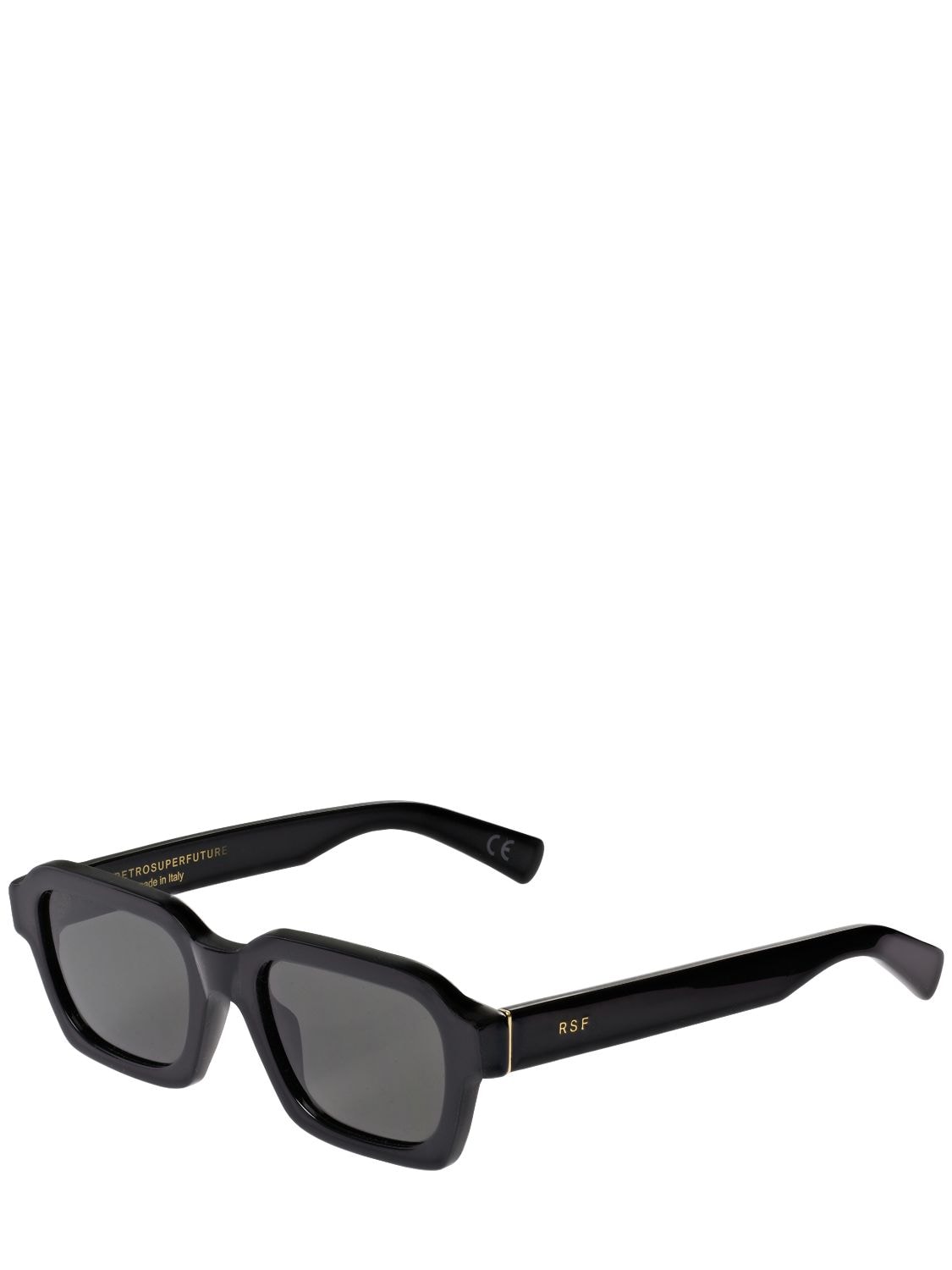 Shop Retrosuperfuture Caro Black Acetate Sunglasses