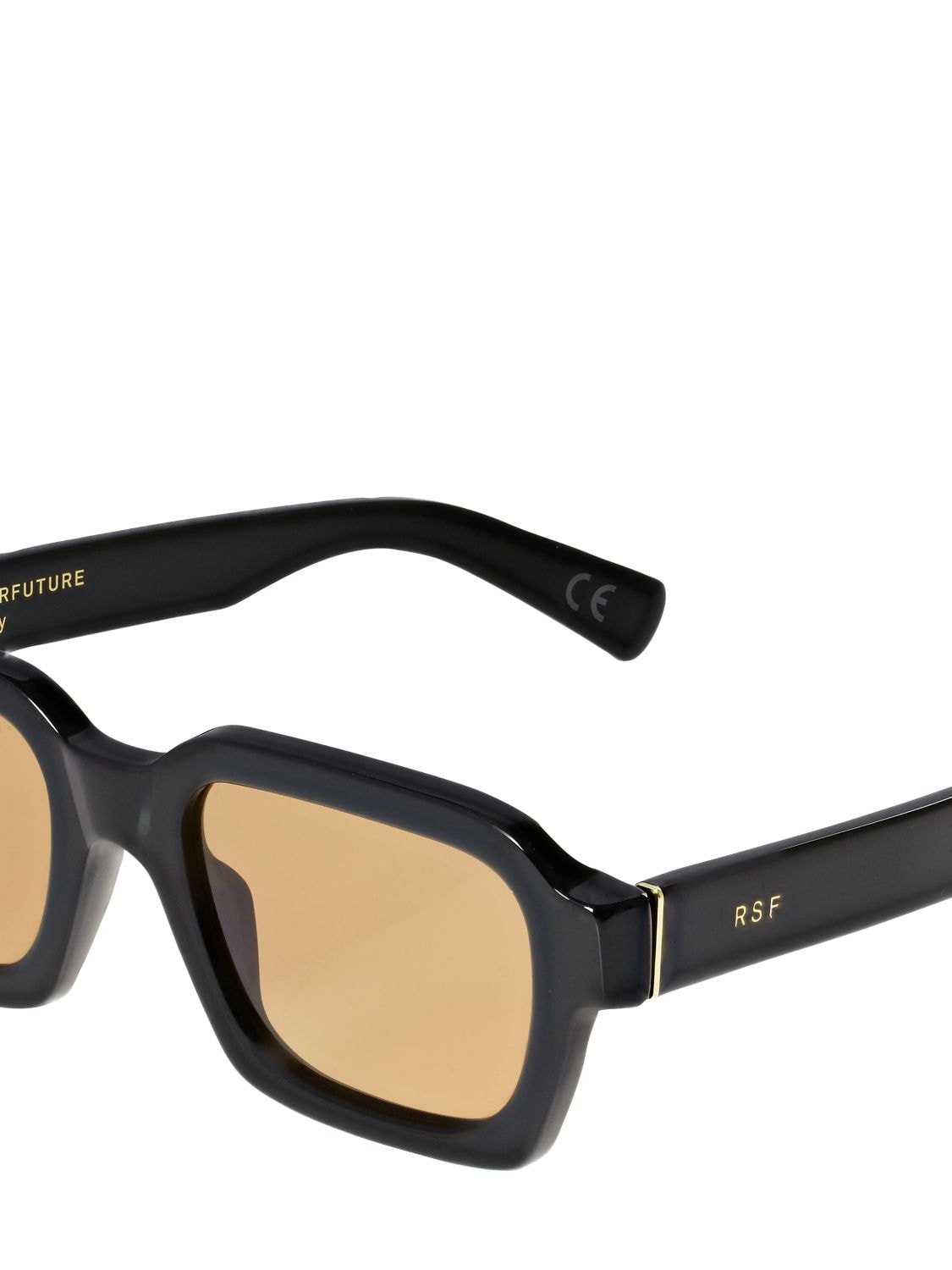 Shop Retrosuperfuture Caro Refined Acetate Sunglasses In Black,orange