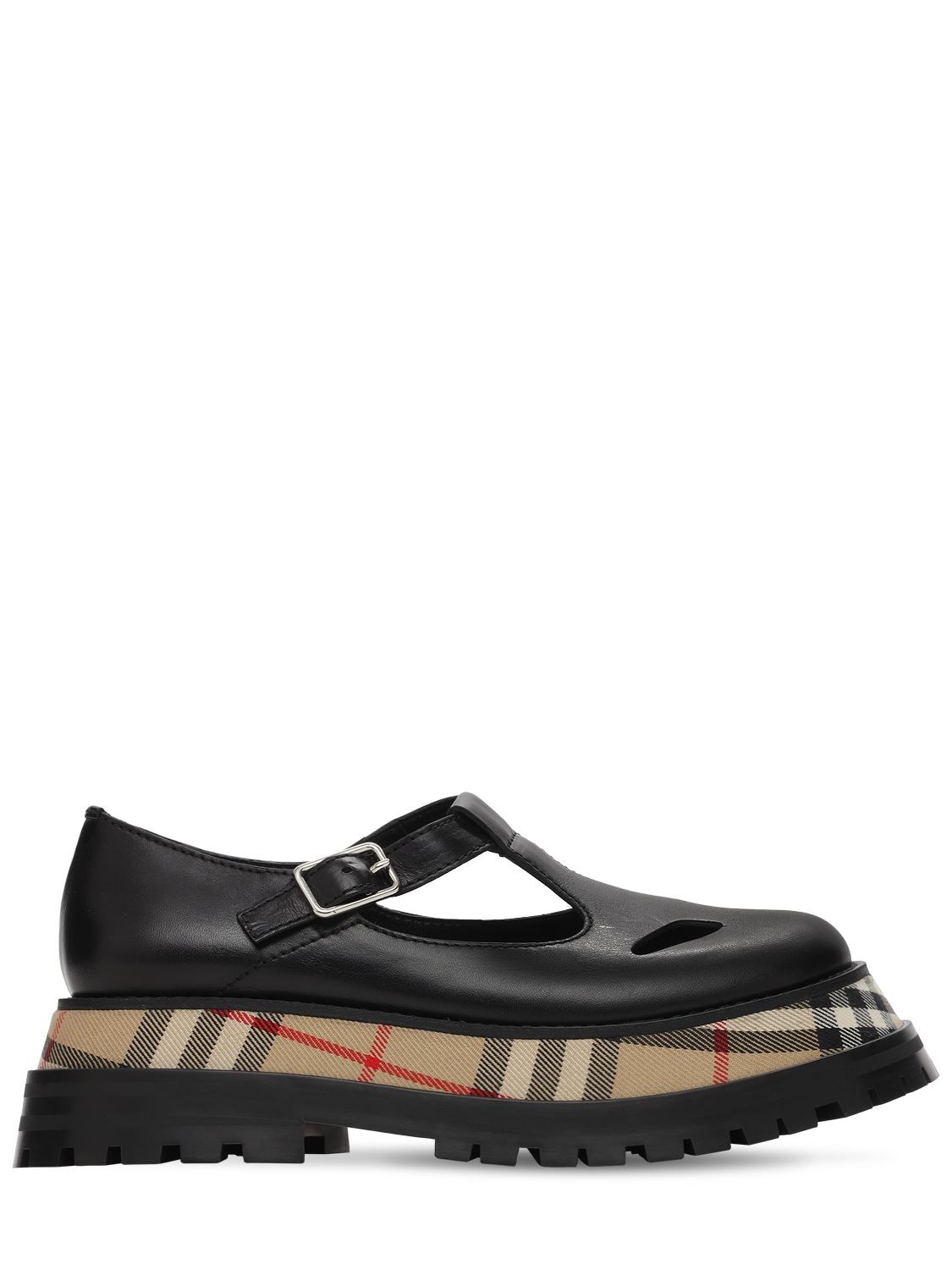 BURBERRY 40MM ALDWYCH LEATHER WEDGES,73IG4S013-QTEXODK1