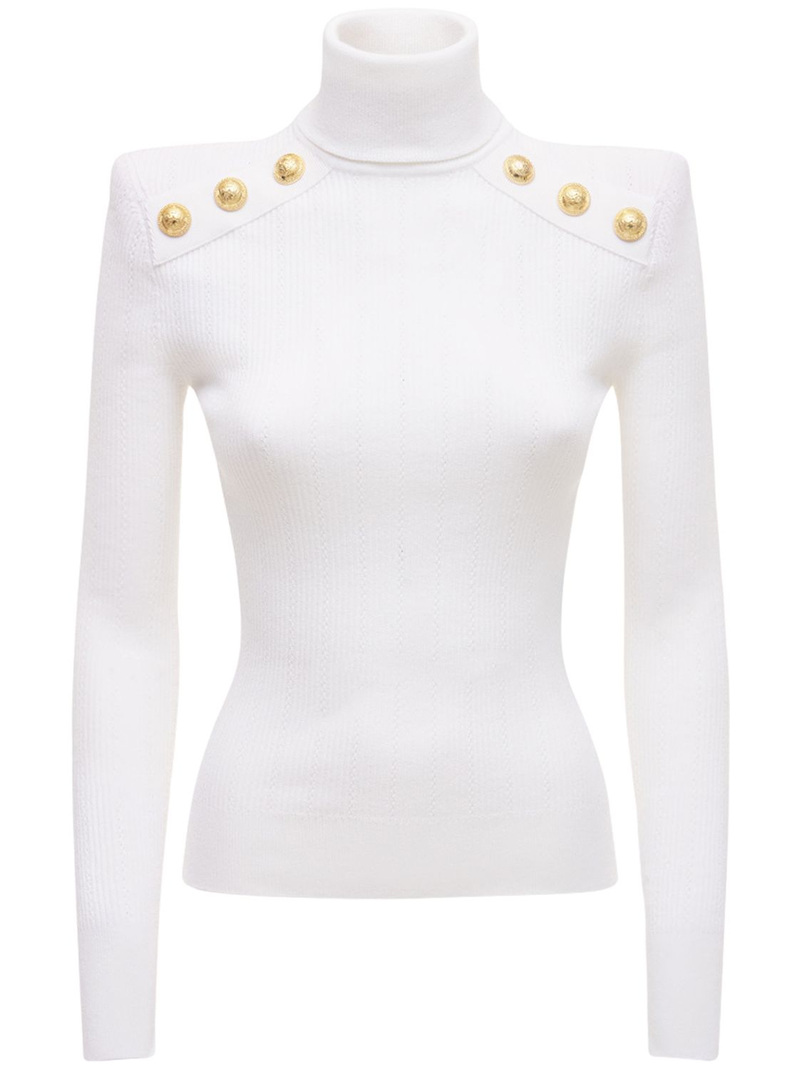 Rollkragenpullover Aus Viskosemischung