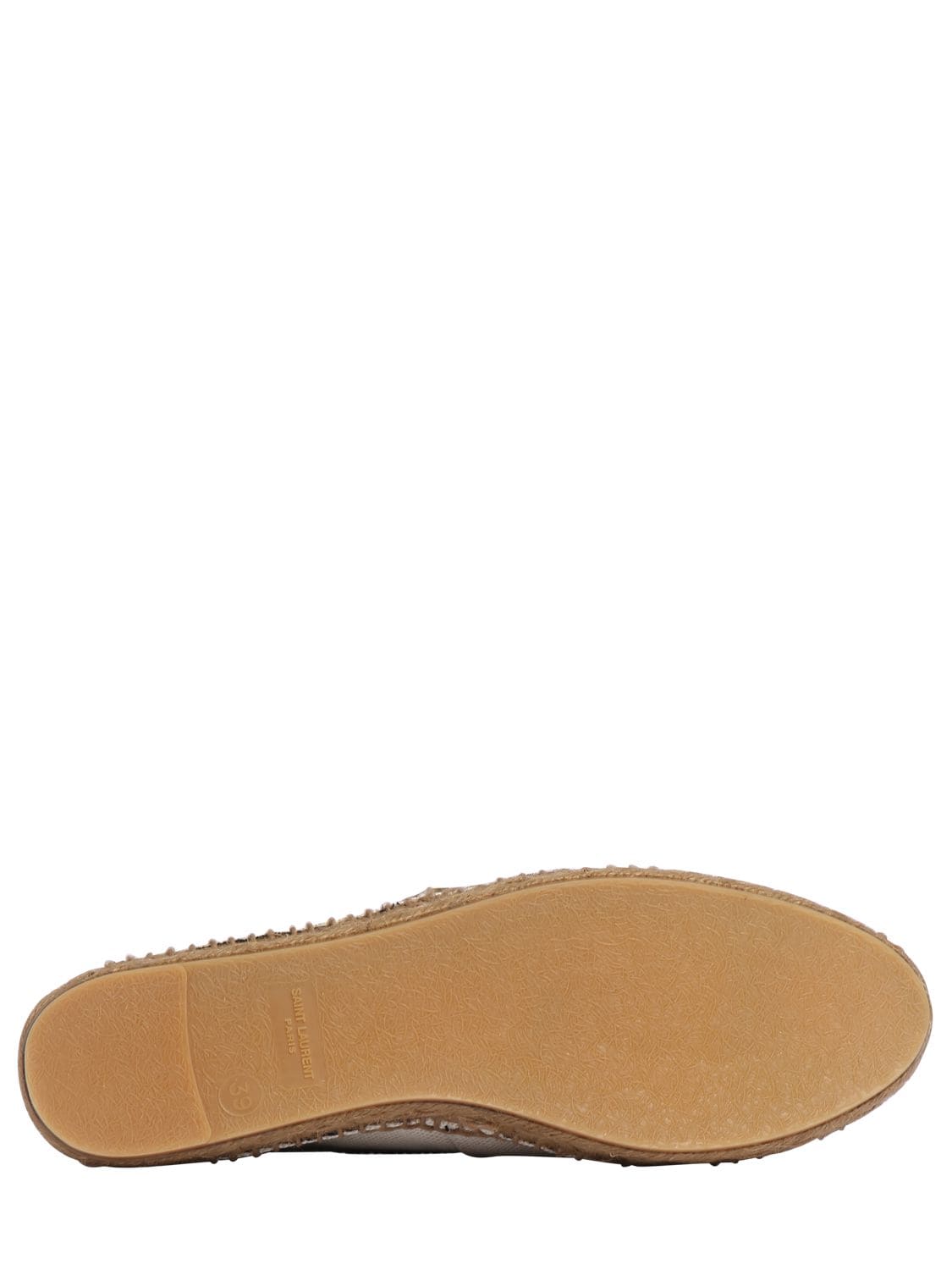 Shop Saint Laurent 10mm Canvas Espadrilles In Naturfarben