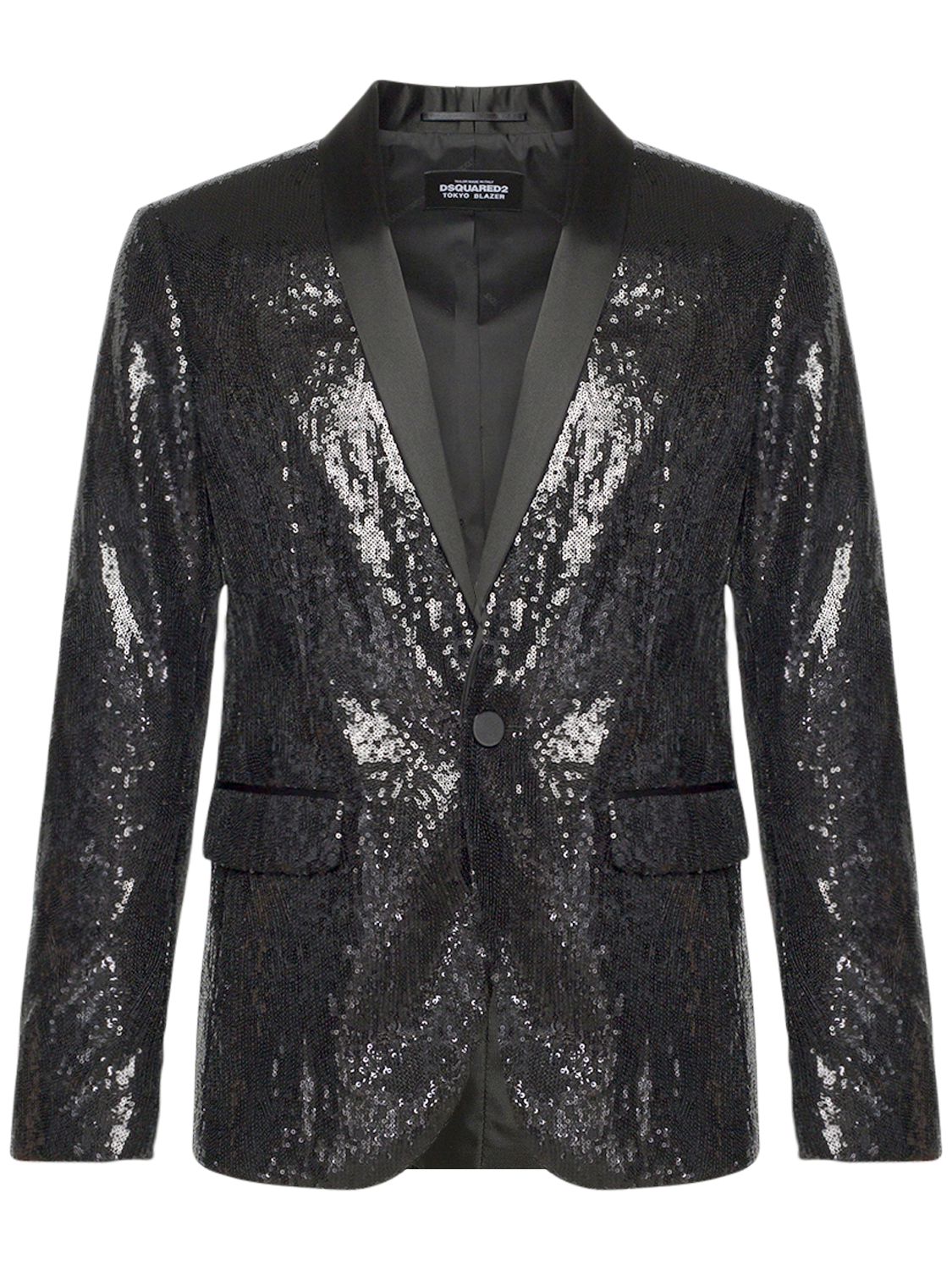 glitter black blazer